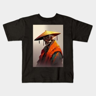 Old Black Samurai II Kids T-Shirt